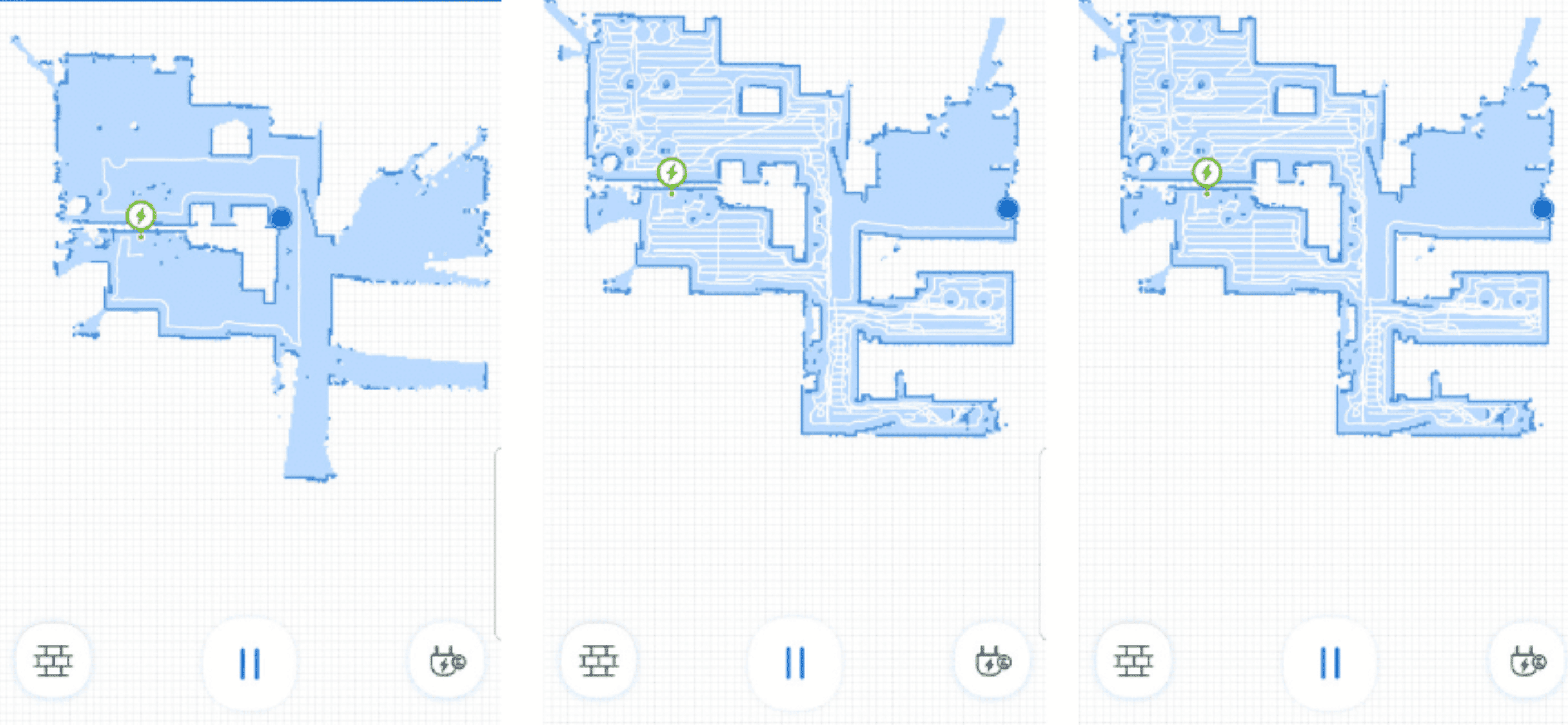 Mapping process of the Deebot OZMO 950 in the Ecovacs Home App